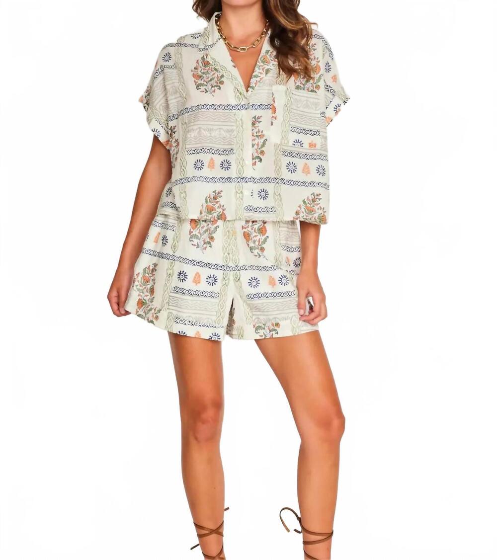 NEW DRA LOS ANGELES aline top in beige